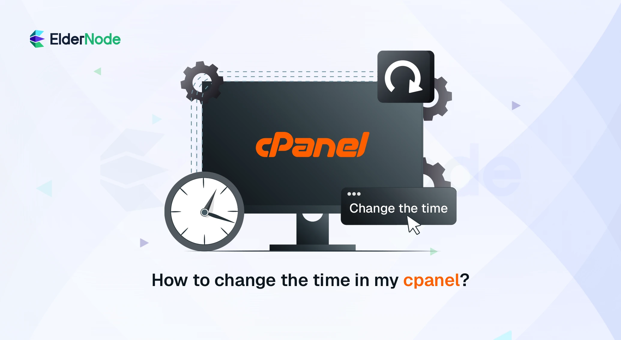 How to change the time in my cpanel?