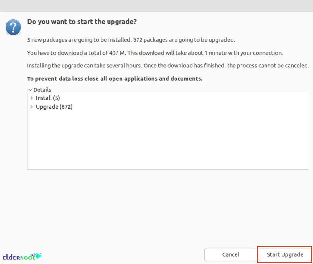 3.-start-the-upgrade-to-22.04 Start Upgrade