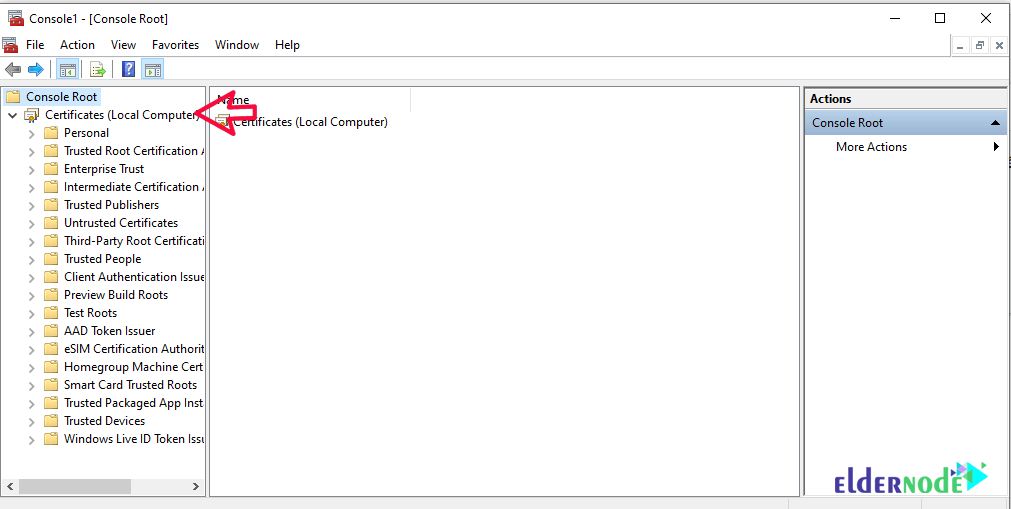 console-root-iis console root iis