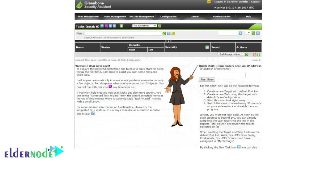openvas-first-page-on-centos-7 openvas first page