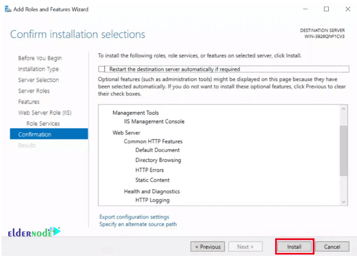 Install-the-FTP-Server Install the FTP Server on eldernode windows vps
