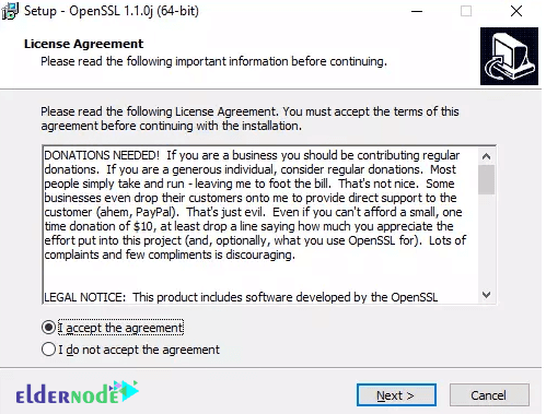 license-agreement-setup-openssl license agreement setup openssl