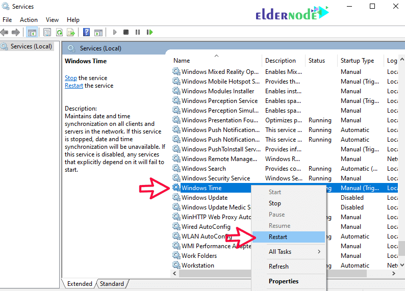 services-panel-in-Windows-Server-2019 services panel in Windows Server 2019
