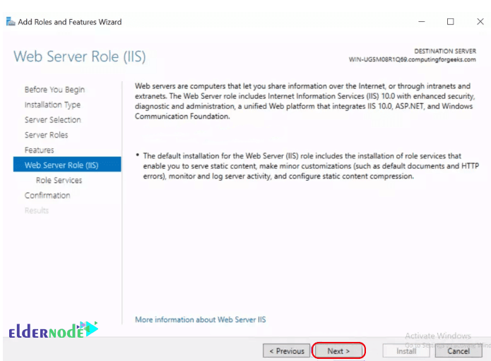 web-server-role-iis-server web server roles in iis