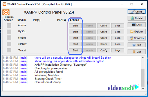 panel-XAMPP-On-Windows-10-eldernode XAMPP control panel on windows 10