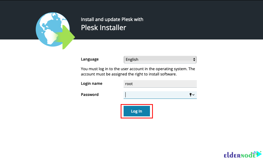 login plesk installer