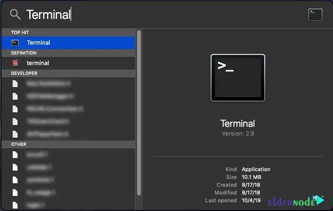 macos terminal