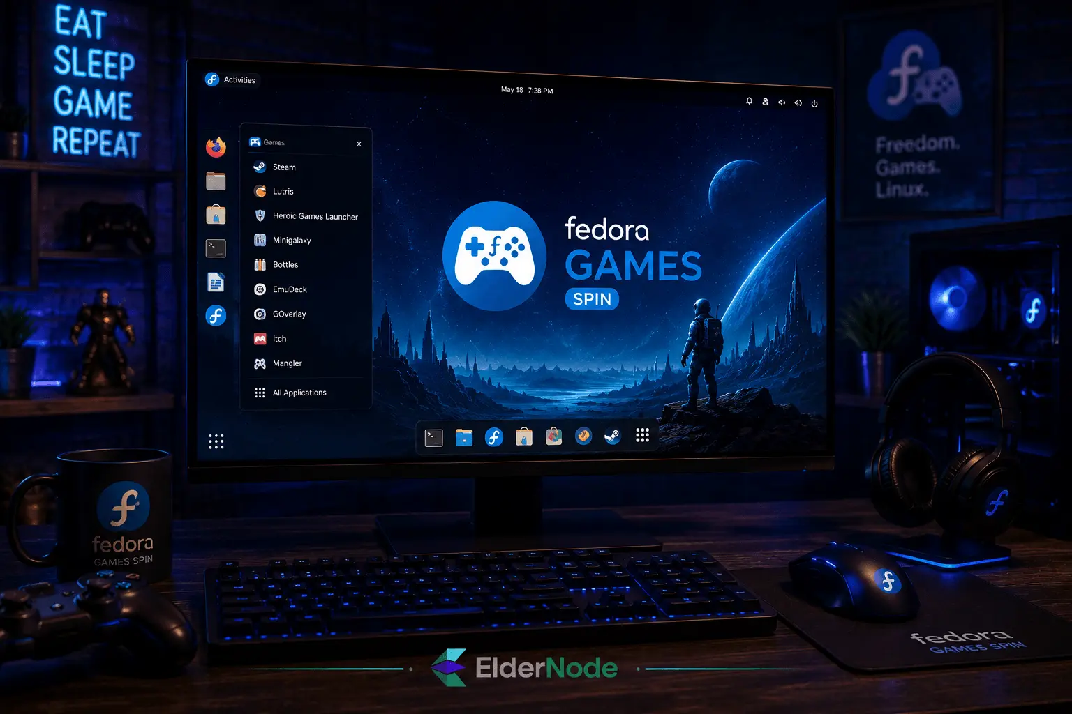 Linux Fedora Games Spin