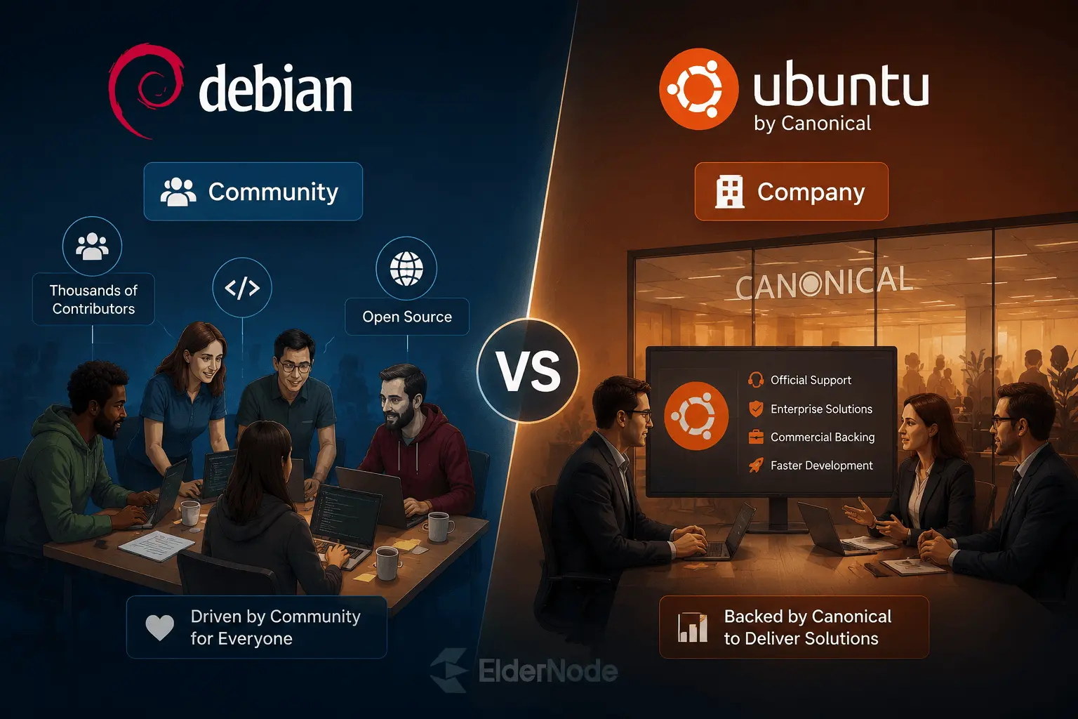Community vs company: the tech divide