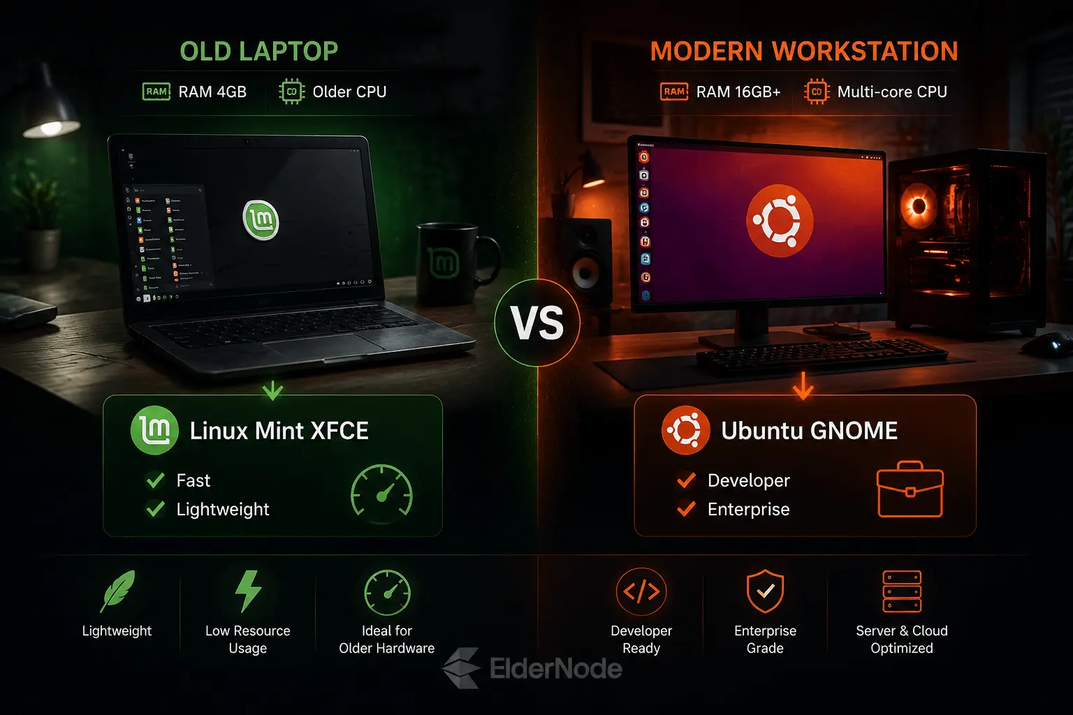Old laptop vs modern workstation