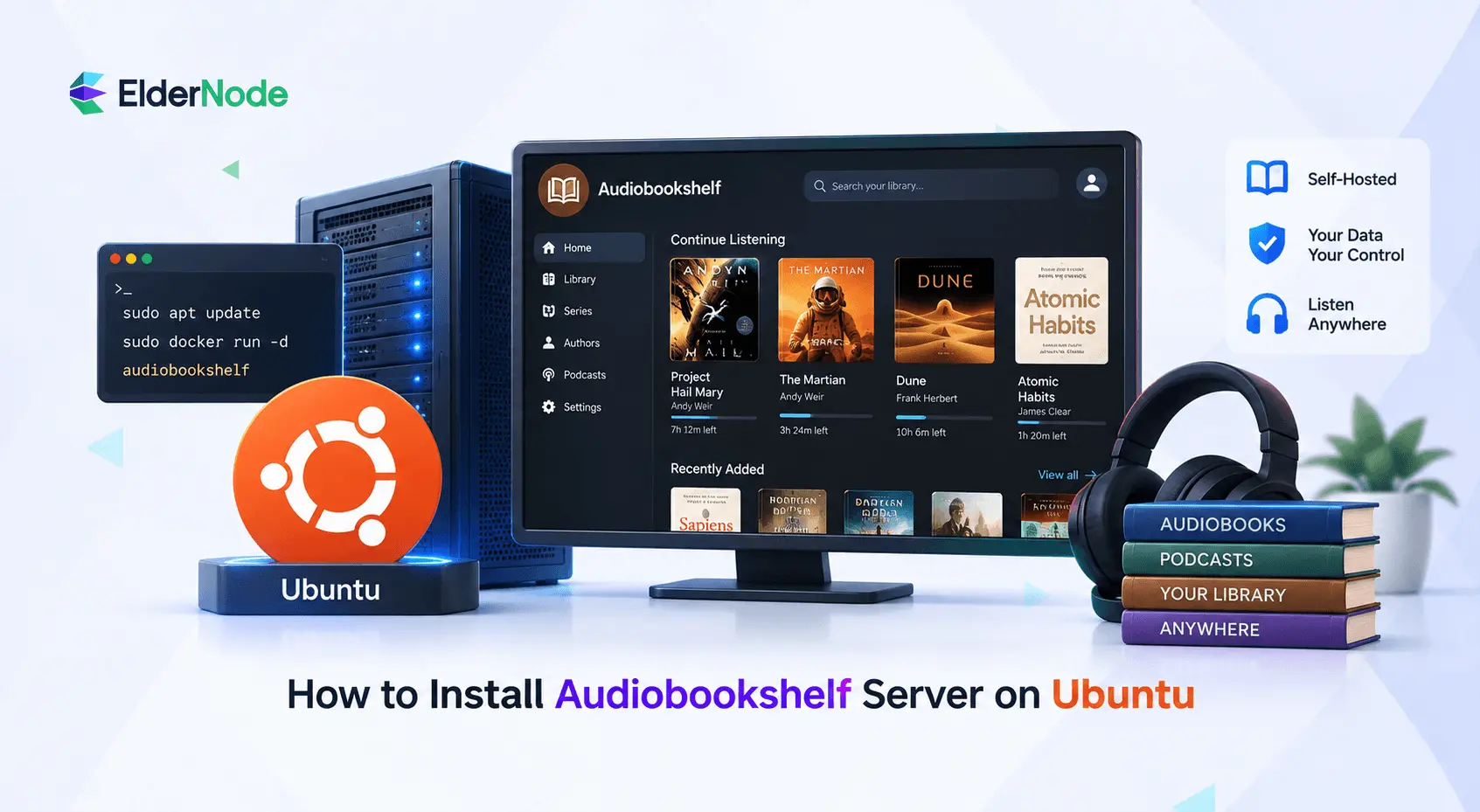 How to Install Audiobookshelf Server on Ubuntu